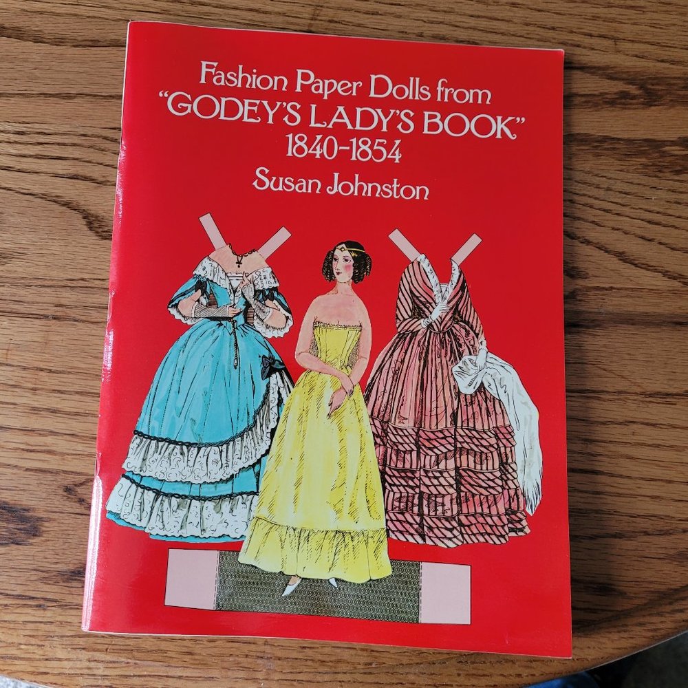 Vintage Godley's Lady Book Paper Dolls from 1840-1854 w/ 7 DOLLS & 50 COSTUMES